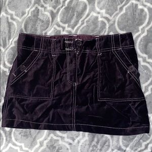 Level Eight velour plum skirt